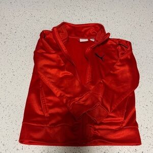 Puma Red Women's Bomber-Style Zip Jacket
